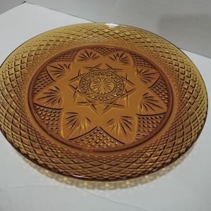 France amber plate with beautiful details